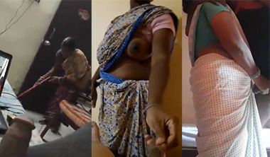 Desi Bachelor Hostel Maid Aunty Watches Shaking My Dick Hard