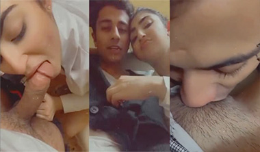 Hot Teen Girl Giving Blowjob Fuck With Her BF Dick